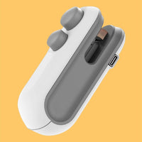 Portable Mini Sealing Machine 2 in 1 USB Rechargeable Magnetic Bag Sealer Heat Seal with Cutter
