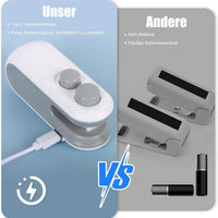 Portable Mini Sealing Machine 2 in 1 USB Rechargeable Magnetic Bag Sealer Heat Seal with Cutter